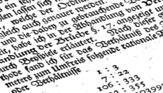 Pi codiert im ersten Vers der Bibel